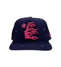Hellstar Rhinestone Trucker Hat Navy (Snapback)